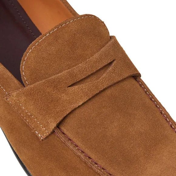 Silas Suede Loafer - Cognac^Bruno Magli Best Sale