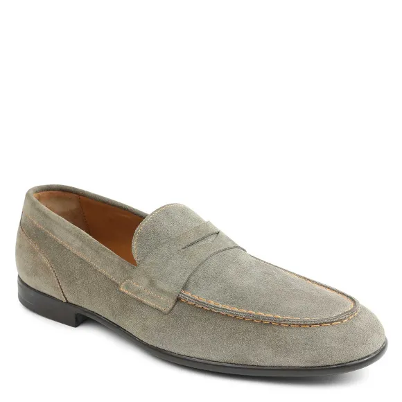 Silas Suede Loafer - Taupe^Bruno Magli Sale