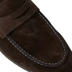 Silas Suede Loafer-Dark Brown^Bruno Magli Clearance