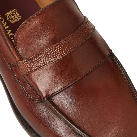 Silvestro Embosssed Loafer Leather^Bruno Magli Clearance