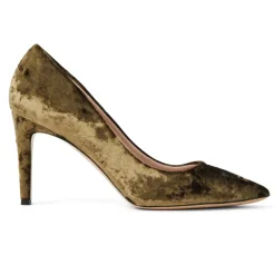 Telma Pointed Toe Pump- Olive Velvet^Bruno Magli Clearance