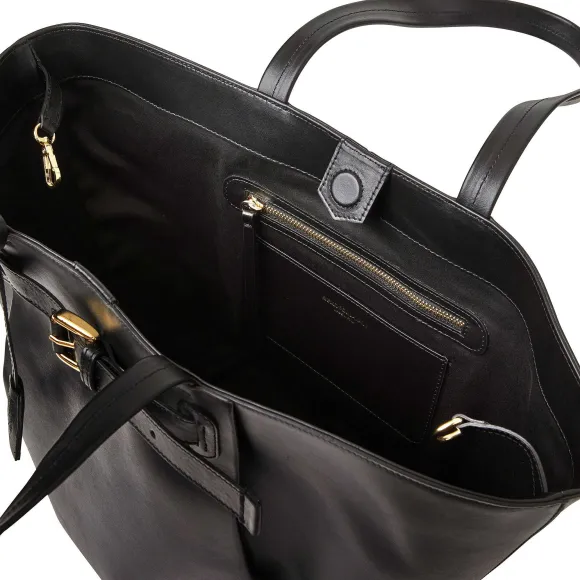 Tessa Black Calf Tote^Bruno Magli Clearance