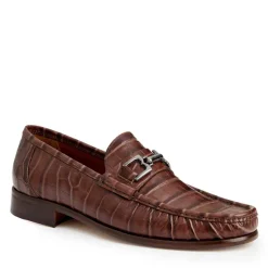 Trieste Classic Moccasin- Brown Croc^Bruno Magli Discount