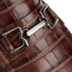 Trieste Classic Moccasin- Brown Croc^Bruno Magli Discount