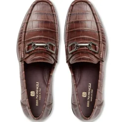 Trieste Classic Moccasin- Brown Croc^Bruno Magli Discount