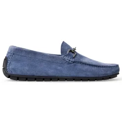 Xander Casual Suede Driving Moccasin-Light Blue^Bruno Magli Fashion