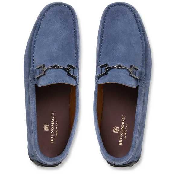 Xander Casual Suede Driving Moccasin-Light Blue^Bruno Magli Online