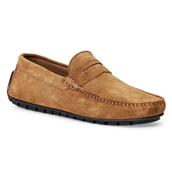 Xane Casual Suede Slip-On Driving Moccasin-Cognac^Bruno Magli Outlet